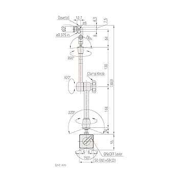 Amazon | ミツトヨ(Mitutoyo) マグネチックスタンド 7033-10